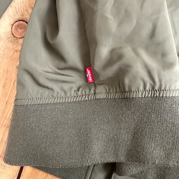 Levi’s Flight Bomber Jacket Women's XL Military‎ Green - Picture 10 of 12